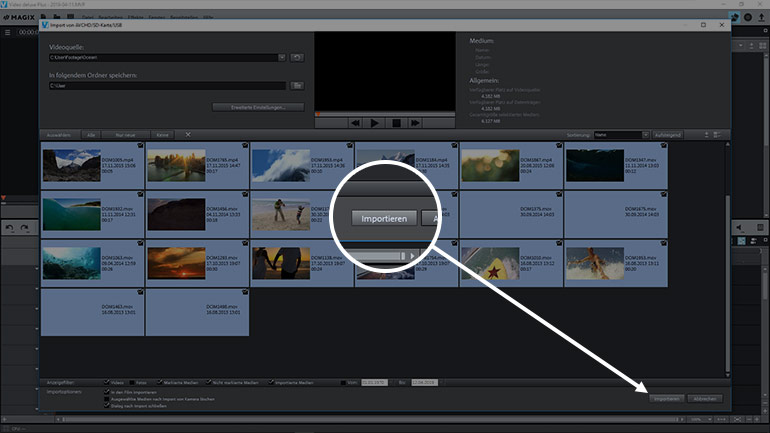 Importieren der Videos vom Smartphone zu MAGIX Video deluxe Importieren der Videos vom Smartphone zu MAGIX Video deluxe